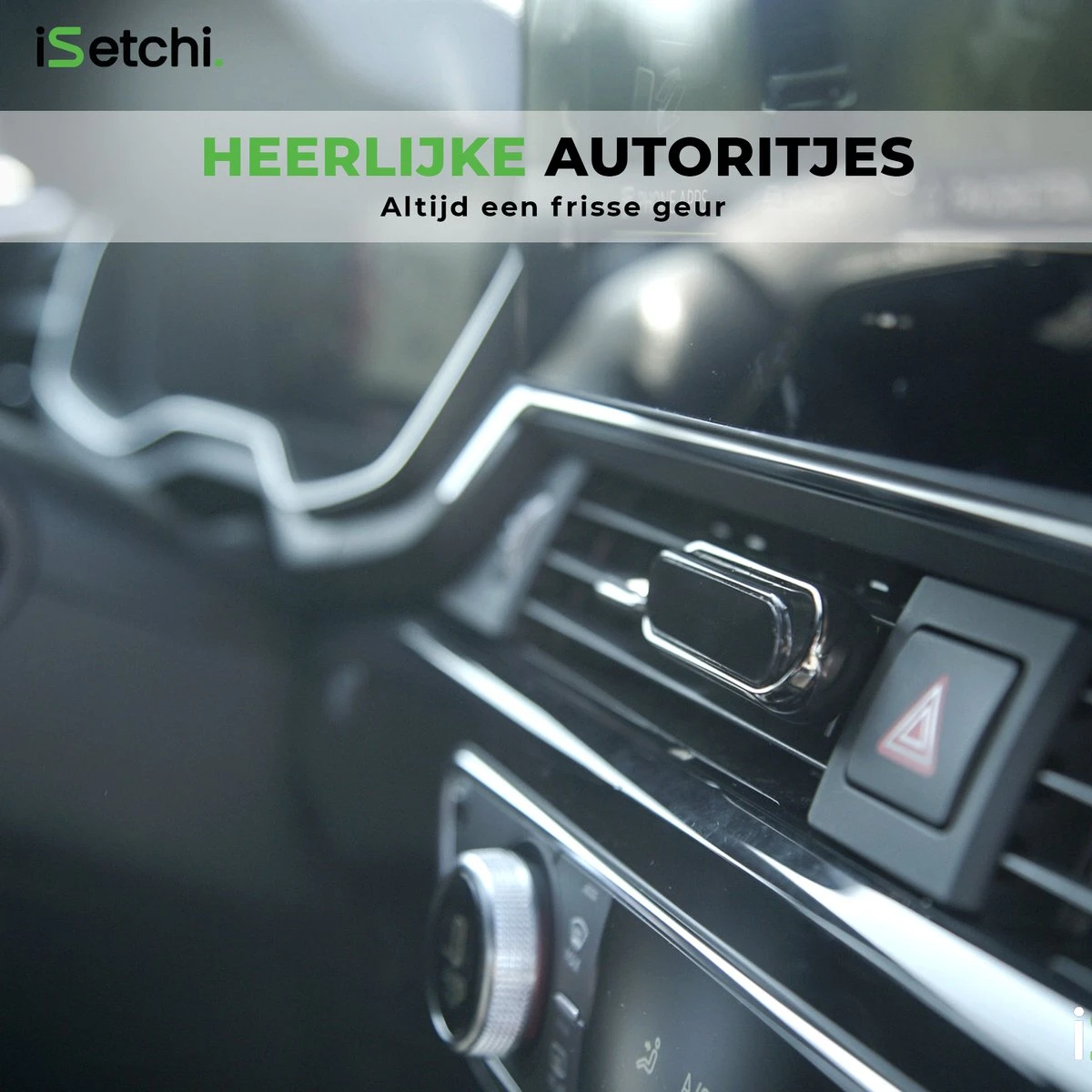 ISetchi Frisse Autoparfum - Autogeur - Met 4 Verschillende Geuren – Compact Formaat & Navulbaar - Metaal Ontwerp - Parfum Voor Luchtrooster Ventilatierooster -Auto Luchtje - Car Perfume 3 ISetchi Frisse Autoparfum - Autogeur - Met 4 Verschillende Geuren – Compact Formaat & Navulbaar - Metaal Ontwerp - Parfum Voor Luchtrooster Ventilatierooster -Auto Luchtje - Car Perfume - Afbeelding 3