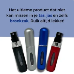 Cetins - Parfum Verstuiver Navulbaar - Mini Parfum Flesje - Reisflesje – Matt Blauw -Beste Parfum Winkel 1200x1200 539