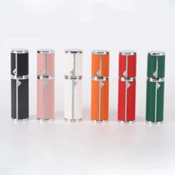 Hervulbare Parfumverstuiver-5ml-Mini Parfumverstuiver-Kleine Spuitfles Voor Parfum-Lege Parfumflesje Voor Op Reis Glasspray Draagbaar Parfumpakket Met Lederen Hoes - Mandarijn Groen -Beste Parfum Winkel 1200x1200 581