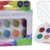 Merkloos Waterverf Set Metallic 18-delig