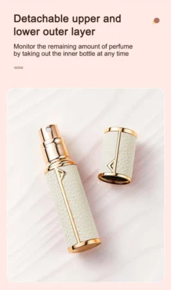 Hervulbare Parfumverstuiver-5ml-Mini Parfumverstuiver-Kleine Spuitfles Voor Parfum-Lege Parfumflesje Voor Op Reis Glasspray Draagbaar Parfumpakket Met Lederen Hoes - Mandarijn Groen -Beste Parfum Winkel 707x1200 1