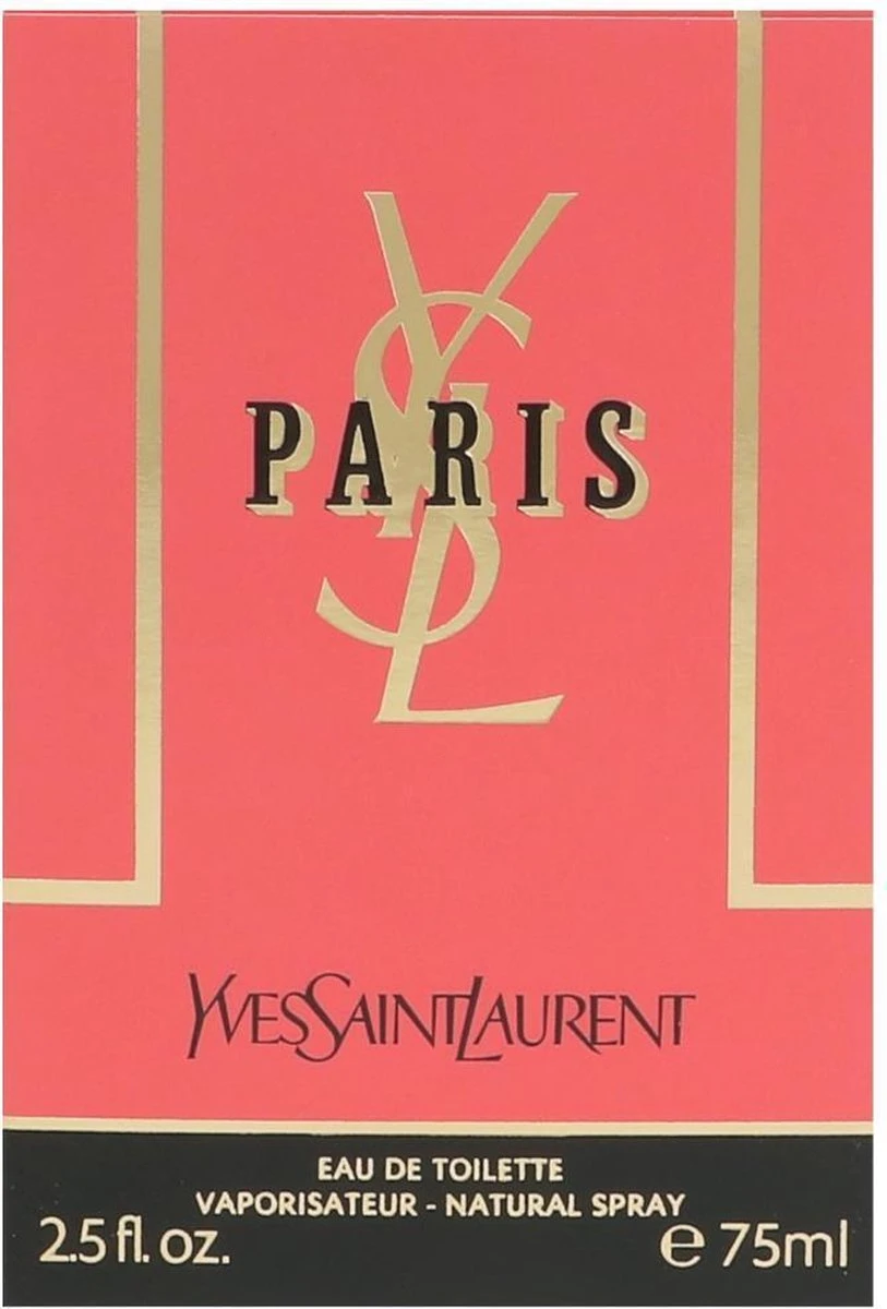 Yves Saint Laurent Paris - 75 Ml - Eau De Toilette Spray - Damesparfum 5 Yves Saint Laurent Paris - 75 Ml - Eau De Toilette Spray - Damesparfum - Afbeelding 5